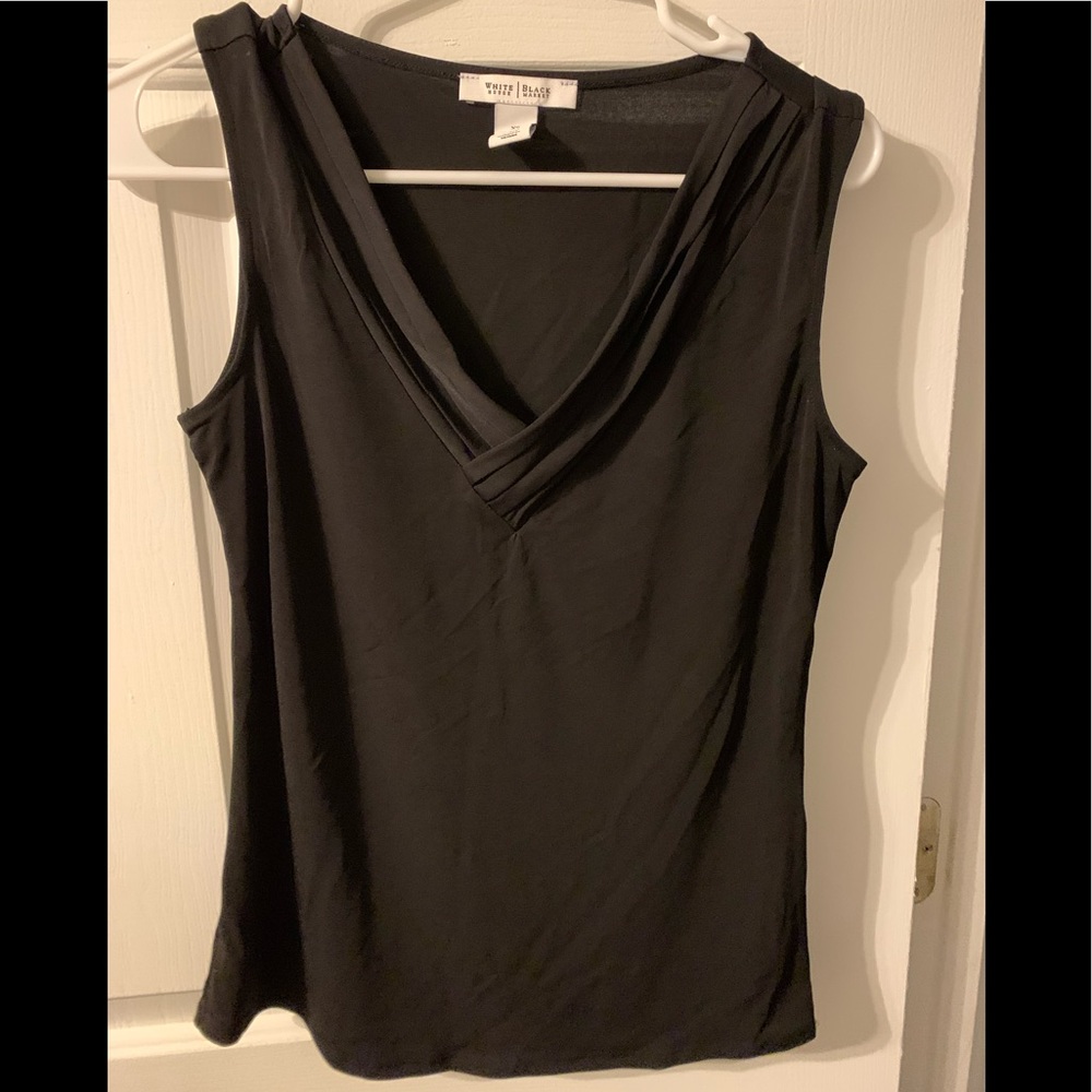Women’s WHBM Black V-neck Sleeveless Top - XS
